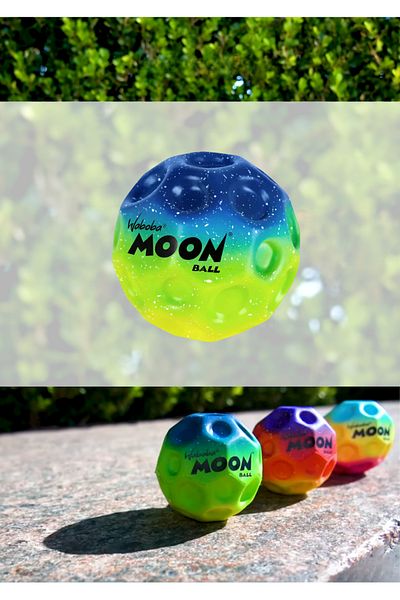 Waboba Rainbow Moon Ball Ball - Blue Green Yellow