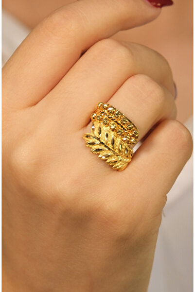 güneyler altın YAPRAK MODEL DORİKA YÜZÜK 22 AYAR A077259