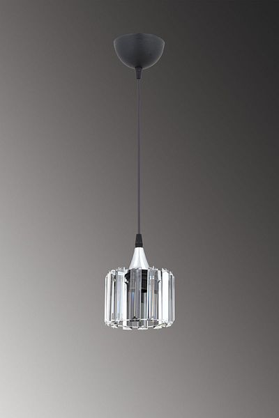 ESSLİGHT Ezgi Single Pendant Chandelier (Crystal Stone) Entrance Hall Young Room