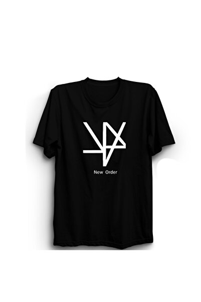 ZOKAWEAR New Order Cross Design Rock Metal Muzički Bend Unisex Crna Pamuk T-s...
