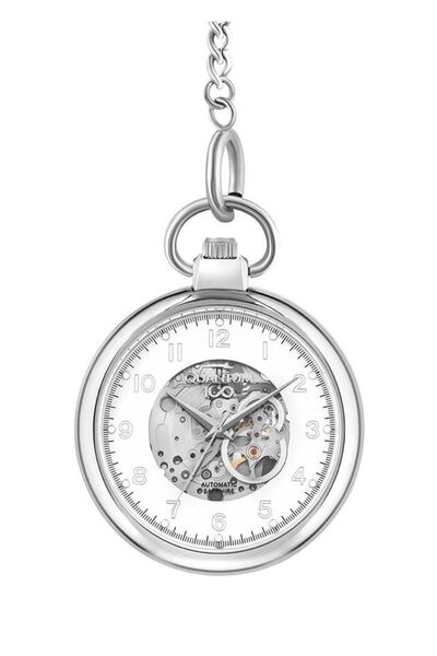 Quantum Qtc600.330 Nostaljik Zincirli Kutusunda Köstekli Cep Saati Özel Tasarım