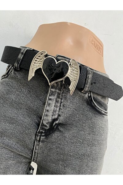 Aksabeltchokers 4.cm kalkpli kanat tokalı vintage kadın pantolon  kemeri