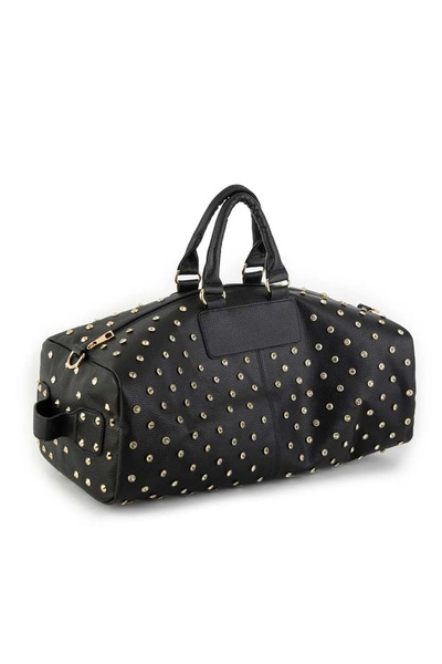 GOLDBAGS Taşlı Zımbalı Seheyat El Valizi 27x50x27cm