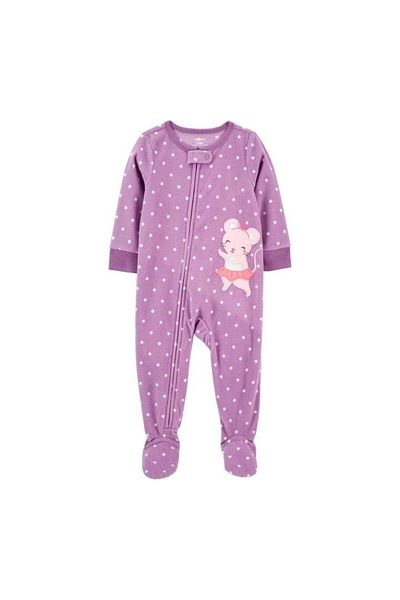 Carter's 12 Months - 4 Years Old Baby Girl Lilac Color Carter's Mouse Theme Fleece Sleeping Bag