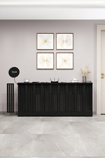 BAGAX Efes Model, Siyah Renk,iç Ölçü 176 Cm Dış Ölçü 180 Cm Petek Kaplama, Dr...