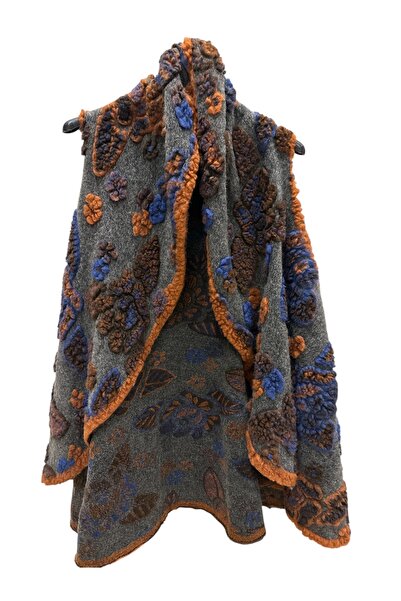 PHUTİ COLLECTION ІТАЛІЙСЬКИЙ ВОВНЯНИЙ КАПТАН З ПУХОВИМИ ВИГЛУБИНАМИ