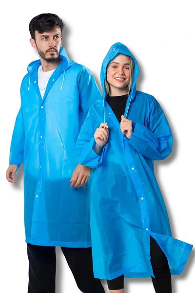 Hayal Sepeti Eva Blue Hooded Raincoat - Γυναικεία και Ανδρικά