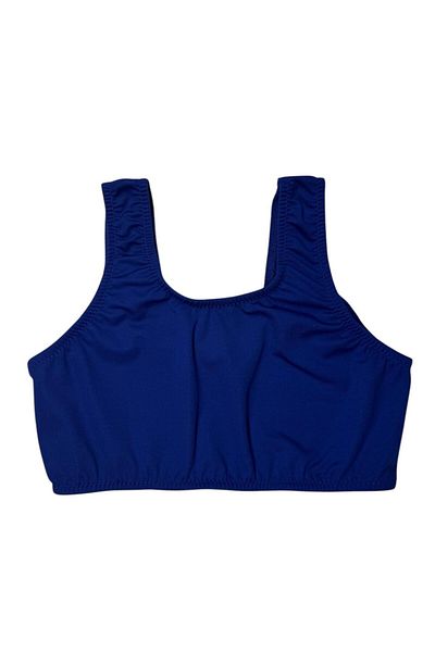 MİRASWİM Girl's Swimsuit (Sax Blue), (Shorts, Bone, and Bustiers)