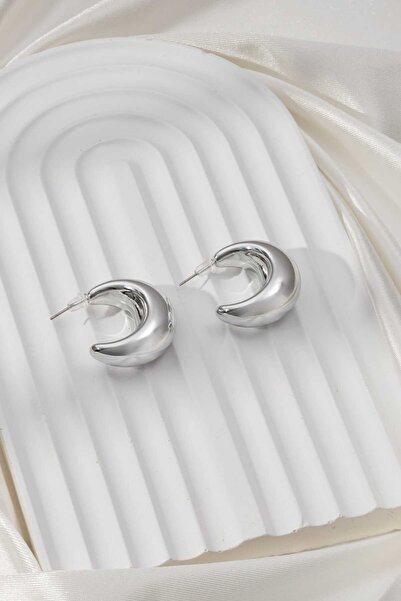 MRK Kadın İthal Yarım Halka Çelik Küpe