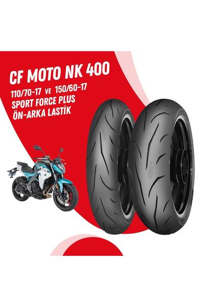 Mitas CF MOTO NK 400 SPORT FORCE + LASTİK TAKIMI 110/70-17 + 150/60-17