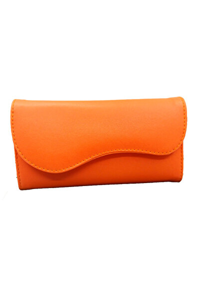 ARONA Turuncu klasik kapaklı cüzdan