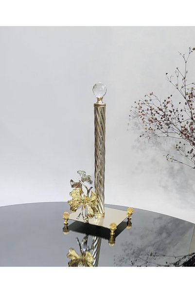 HENNA İÇ VE DIŞ TİCARET Square Paper Towel Holder with Butterfly