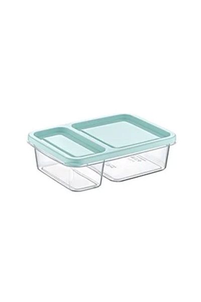 Bee Home 850ml Compartment Rectangular Storage Container - Ak 546 & Blue