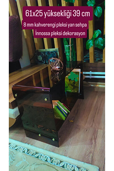 innossa pleksi dekorasyon 8 mm kahverengi pleksi  yan sehpa