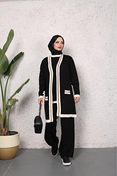 MODA طقم تريكو مكون من 3 قطع