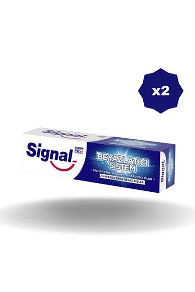 Signal معجون أسنان بنظام تبييض الإشارة 50 مل - (2 قطعة)