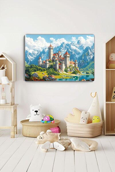 KanvasSepeti Țara Poveștilor - Tablou pentru bebeluși și camera copiilor, pic...