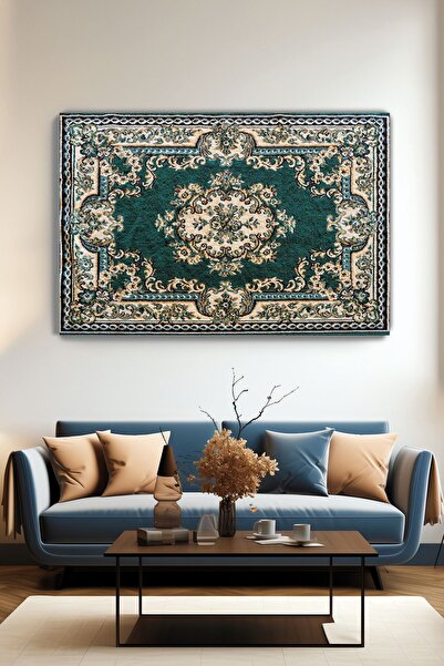 KanvasSepeti Ethnic Motif Patterned Vintage Wall Painting - Decorative Canvas...