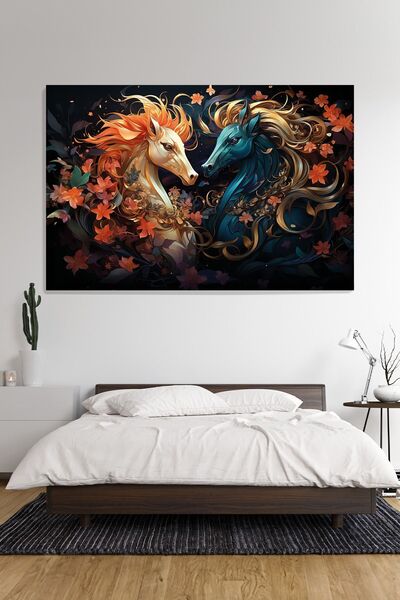 KanvasSepeti Tablou pentru dormitor - Pictură în ulei cu textură Infinite Loy...