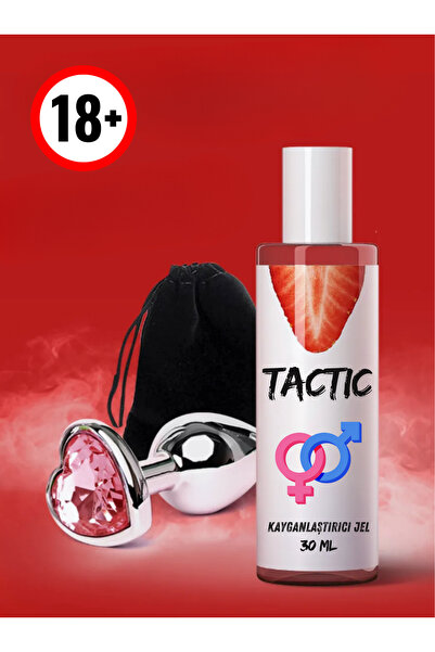 TACTIC KALPLİ ANAL PLUG JEL HEDİYELİ KAYGANLAŞTIRICI KALP TIKAÇ GENİŞLETİCİ