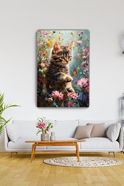 KanvasSepeti Tablou de perete din pânză Little Friends - Decor pentru casă, s...