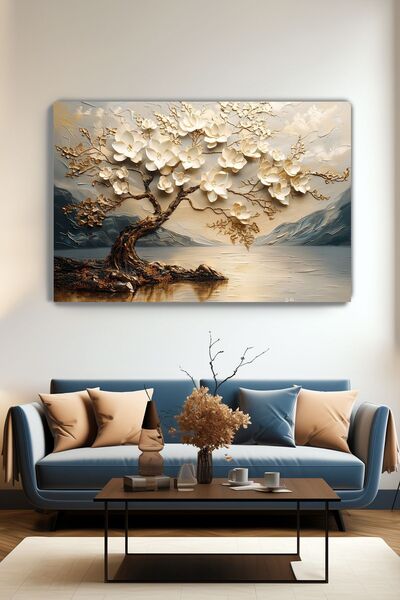 KanvasSepeti Tablou de perete din pânză Calm Waters - Decor pentru sufragerie...