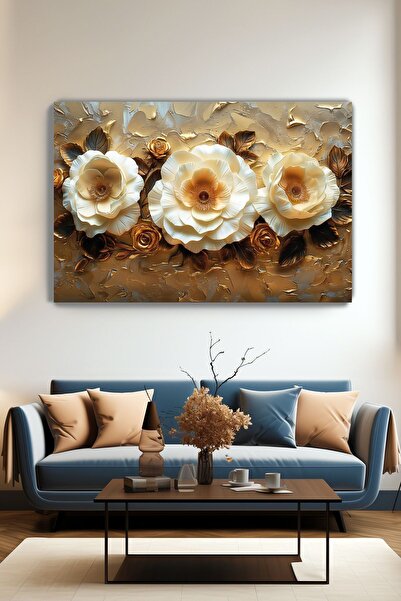 KanvasSepeti Tablou de perete din pânză Serenat alb - Tablouri pentru camera ...