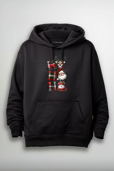 Merch&ice Irvas - Deda Mraz - Sneško HO HO HO Štampano Unisex dukserica