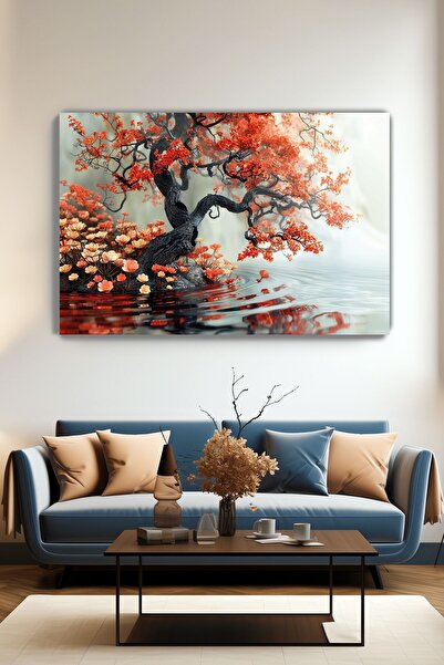 KanvasSepeti Riverbank Canvas Wall Art - Home Living Room - Bedroom Kitchen O...
