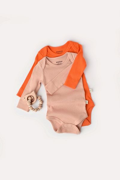 BabyCosy Body pentru bebeluși cu mânecă lungă din 2 piese, țesătură modală 50% - bumbac organic 50%, seria pentru bebeluși și nou-născuți - Csym