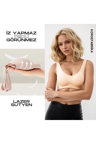 KORSEFABRİKA Κοπή με λέιζερ χωρίς ραφή με μαξιλαράκι χωρίς σύρμα χωρίς ίχνος Push Up Recovery σουτιέν