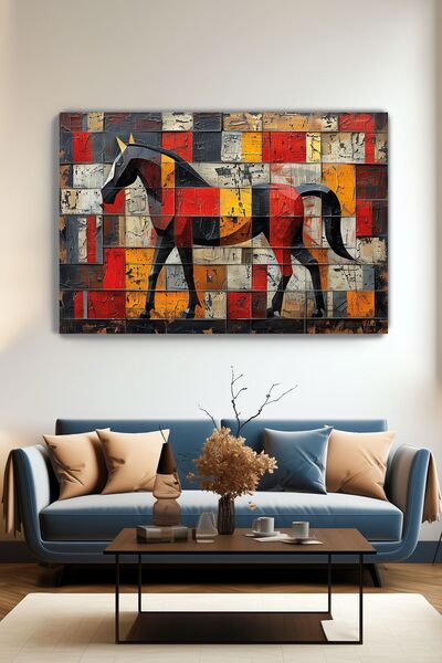 KanvasSepeti Абстрактно платно с кон - хол - спалня - кухня - офис - декораци...