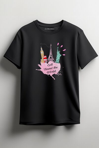 Merch&ice Hajde da obiđemo svet - London, Pariz, Njujork Štampano Unisex T-shirt