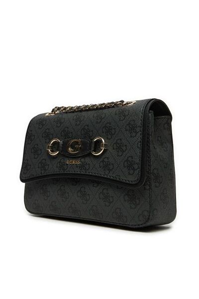 Guess Izzy Convertible Xbody Flap Жіноча сумка крос-боді антрацит Hwsg8654190-clo
