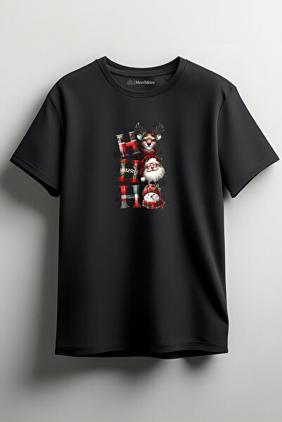 Merch&ice Deda Mraz i irvasi - HO HO HO Štampano Unisex T-shirt