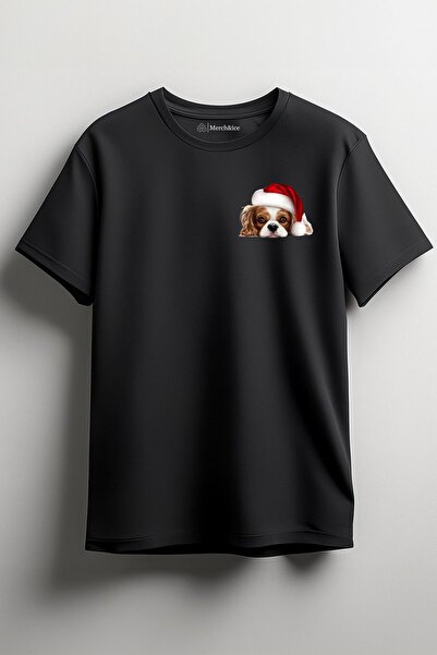 Merch&ice Pas sa božićnom kapom Štampano unisex T-shirt