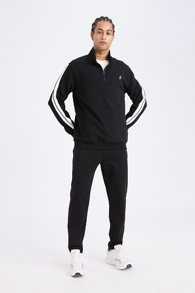DeFacto Φούτερ Sportsman Standard Fit με όρθιο γιακά με φερμουάρ - D1953ax24au