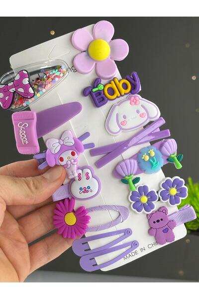 Chocuk Luxury Girl's Baby Buckle Set with 14 Padded Large Figures