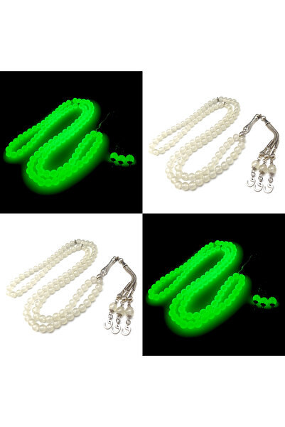 Selderesi 99luk Kedigözü Fosforlu Tesbih Kedi Gözü 99 Lu 8mm Küre Kesim Tespih