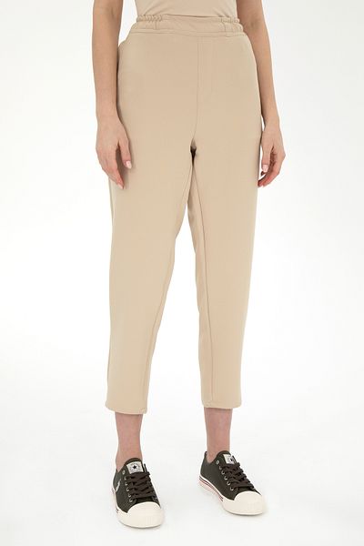 U.S. Polo Assn. Women's Sand Harem Fit Canvas Trousers 50290902 -Vr085