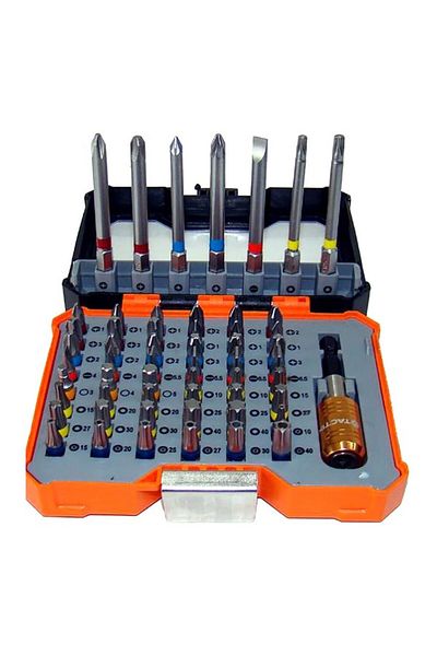 Tactix 56-Piece Rust-Resistant High-Precision Multipurpose Bit Set 10x12.8x3.4cm