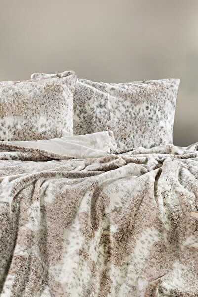 ZEBRACASA Leopard Çift Kişilik Comforter Set