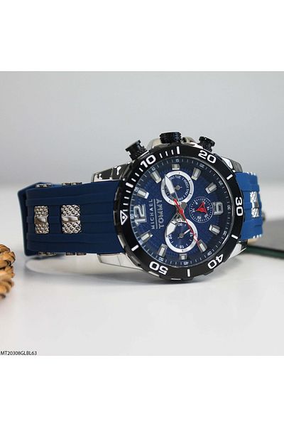 MICHAEL TOMMY Mt20308Glbl63 Men's Watch with Silicone Band