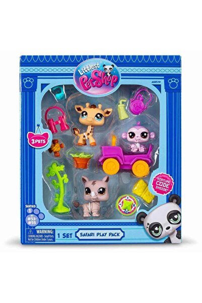 Littlest Pet Shop Minişler Safari Oyun Seti 3’lü Figür Seti S1 - 5 CM