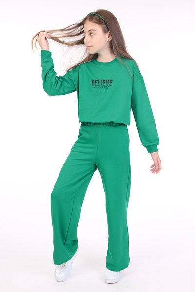 Toontoy Girl's Printed Tracksuit Set