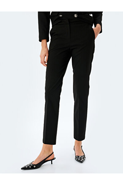 Koton Yüksek Bel Slim Fit Cepli Cigarette Pantolon