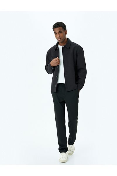 Koton Slim Fit Regular Waist Viscose Blended Chino Pants