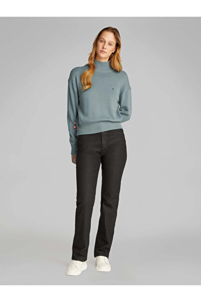 Calvin Klein MONOGRAM EMBRO HIGH NECK SWEATER