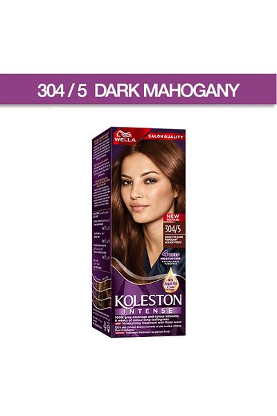 Wella ويلا كولستون كريم صبغة الشعر 50مل ماهوغاني غامق 304/5