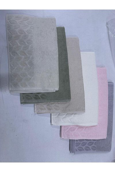 Nurpak 100% Cotton Hazal Hand Face Towel 50x90 6 Pieces